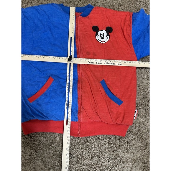 Vintage Disney Mickey Jacket Mickey & Co All Over Print Reversible Puffer Jacket - Picture 9 of 10